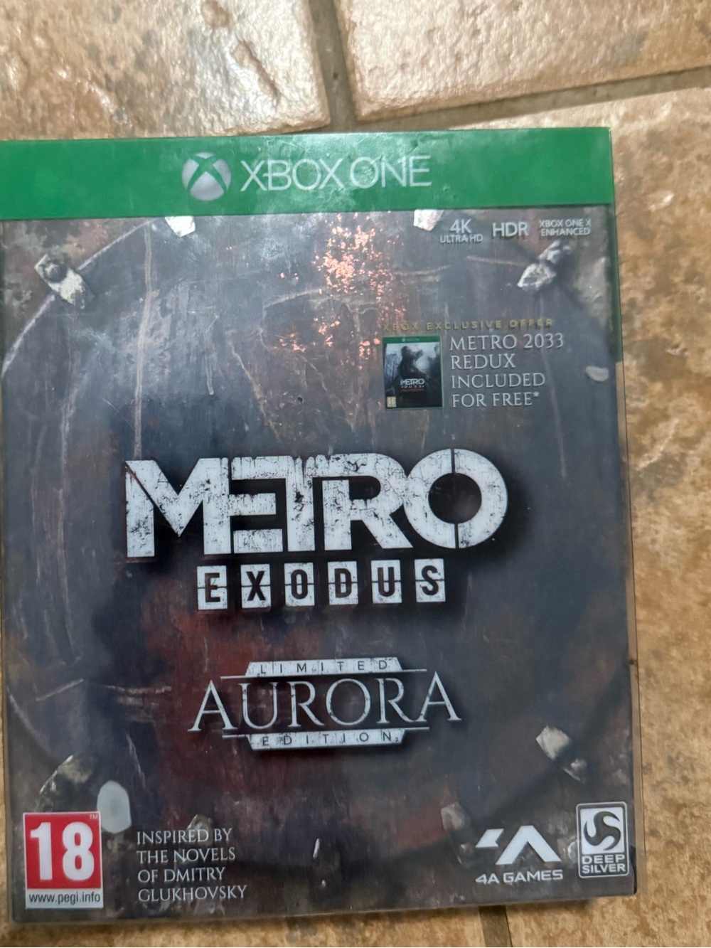 Xbox One Metro Exodus Aurora Edition - Green Collector Game Case